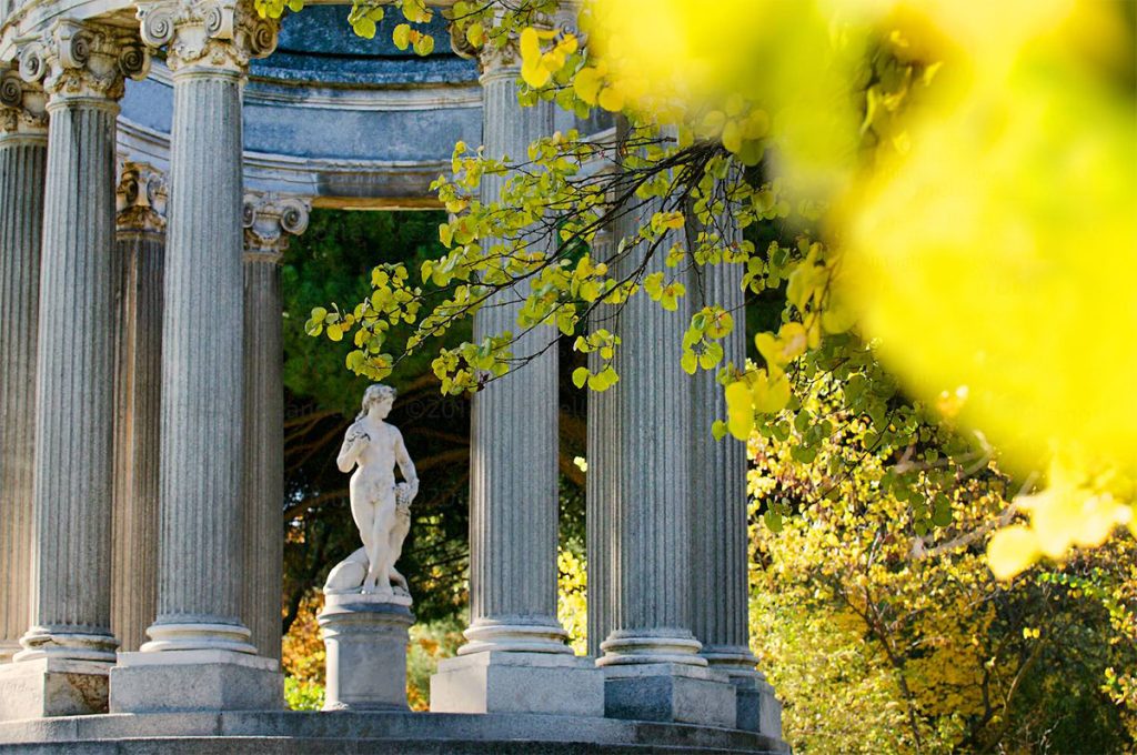 Pedida de mano íntima en un rincón escondido del Parque El Capricho, Madrid