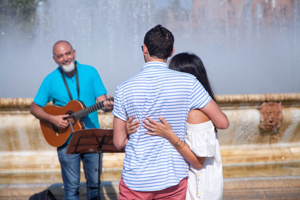Música en directo para parejas enamoradas